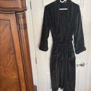 Luxurious Black Plush Robe